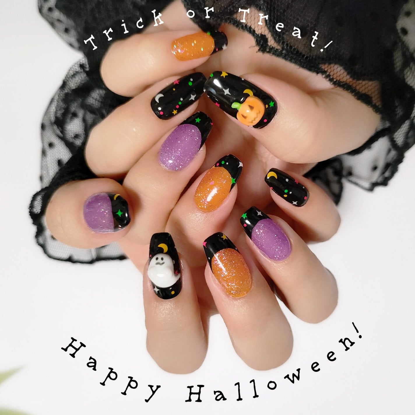 セミキュアジェルネイル(ハンド)/ohora/ネイルシールを使ったクチコミ(1枚目)