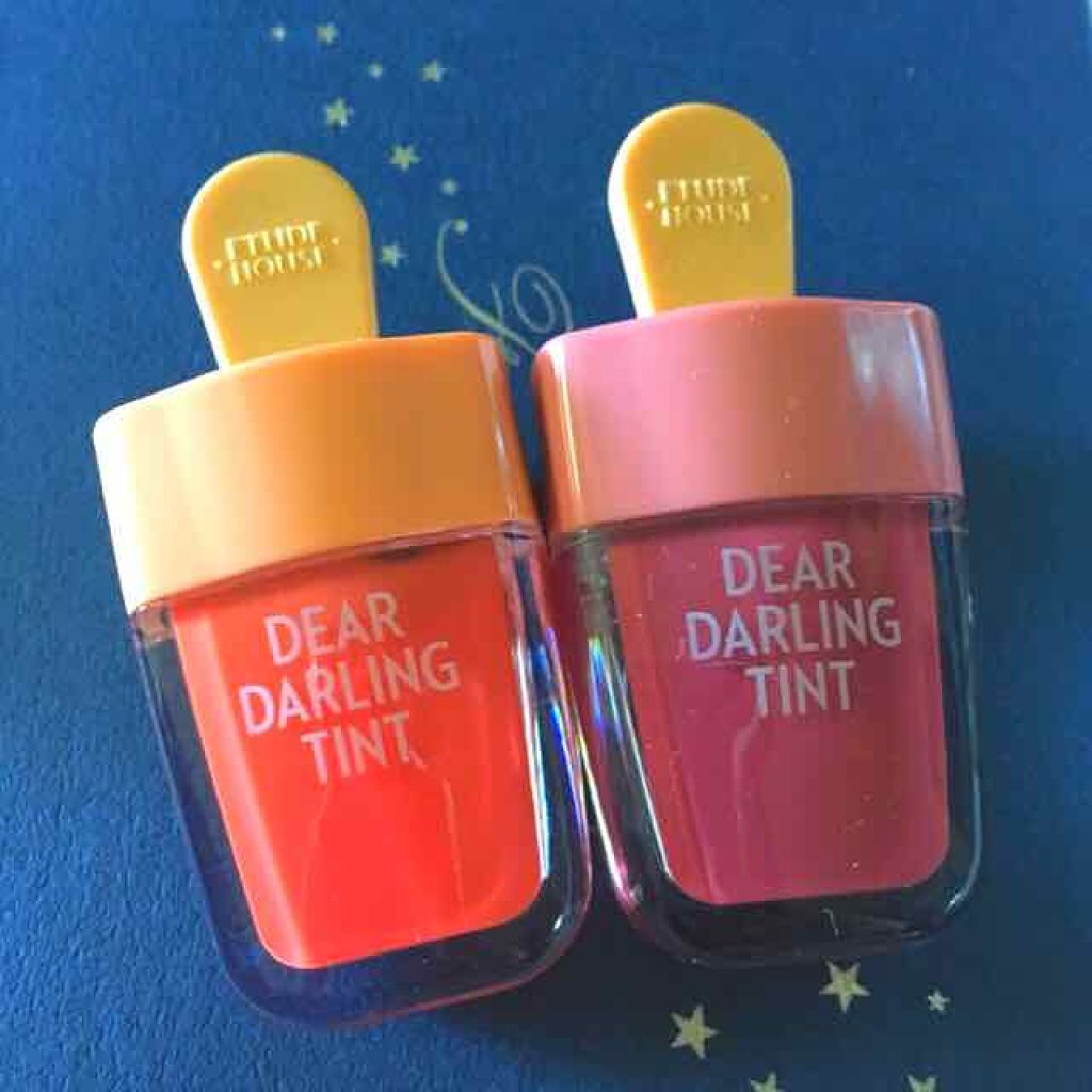 ディアダーリン ウォータージェルティント (アイスティント)/ETUDE/口紅を使ったクチコミ(2枚目)