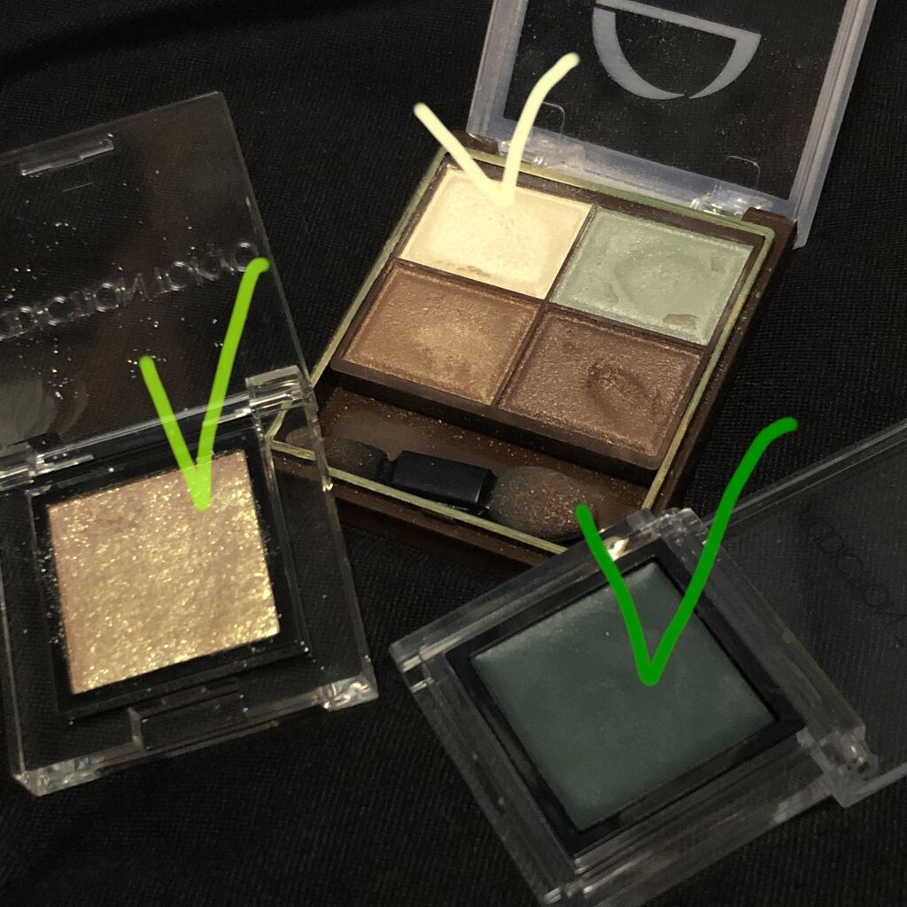 ザ アイシャドウ L 177 Dark Emerald/ADDICTION/単色アイシャドウを使ったクチコミ（3枚目）