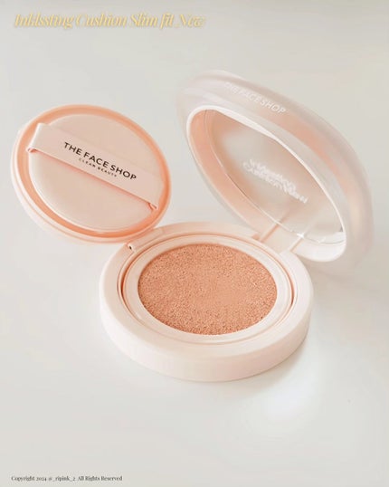 インクラスティングクッション/THE FACE SHOP/クッションファンデーションを使ったクチコミ(3枚目)