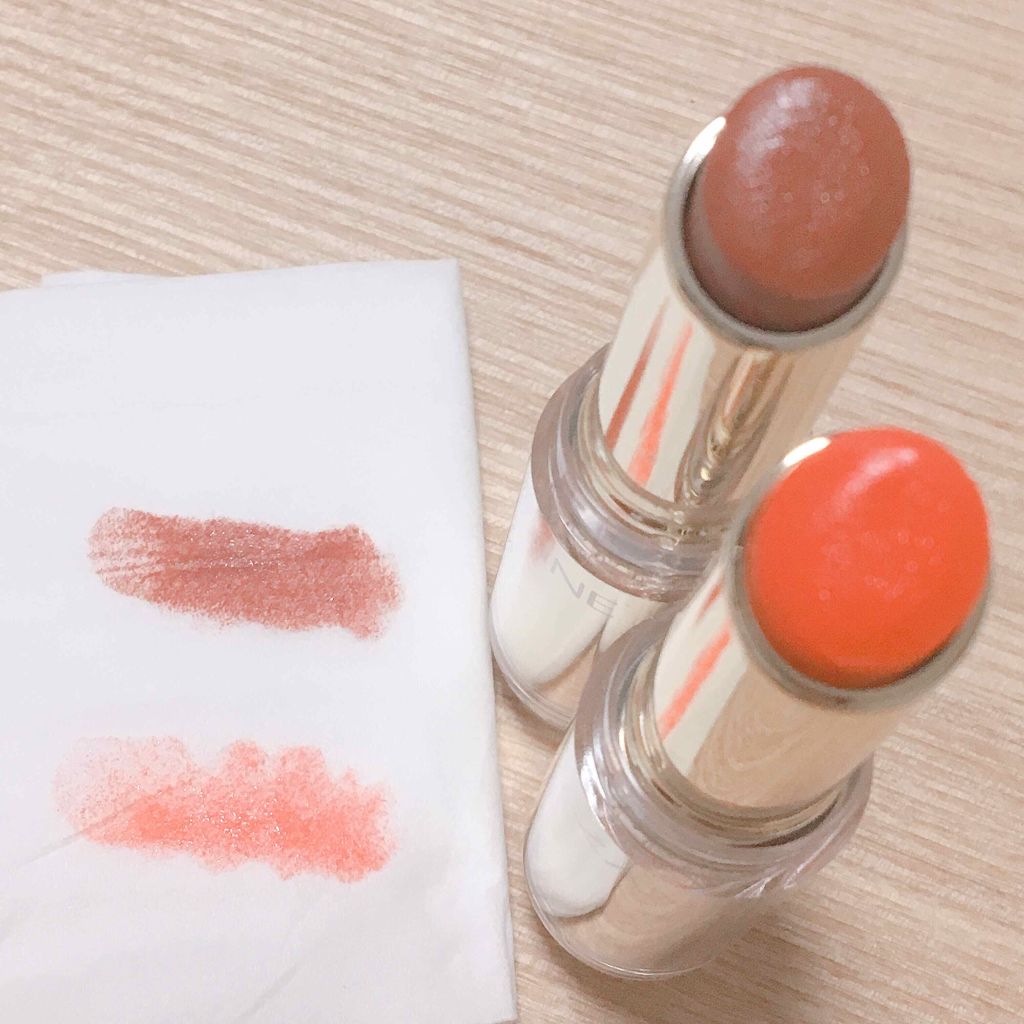 CEZANNE ラスティンググロスリップのクチコミ「［荒れないティント💋ツヤツヤ&高保湿でプルプルに💄］

 
101ブラウン系
501オレンジ系.....」（3枚目）