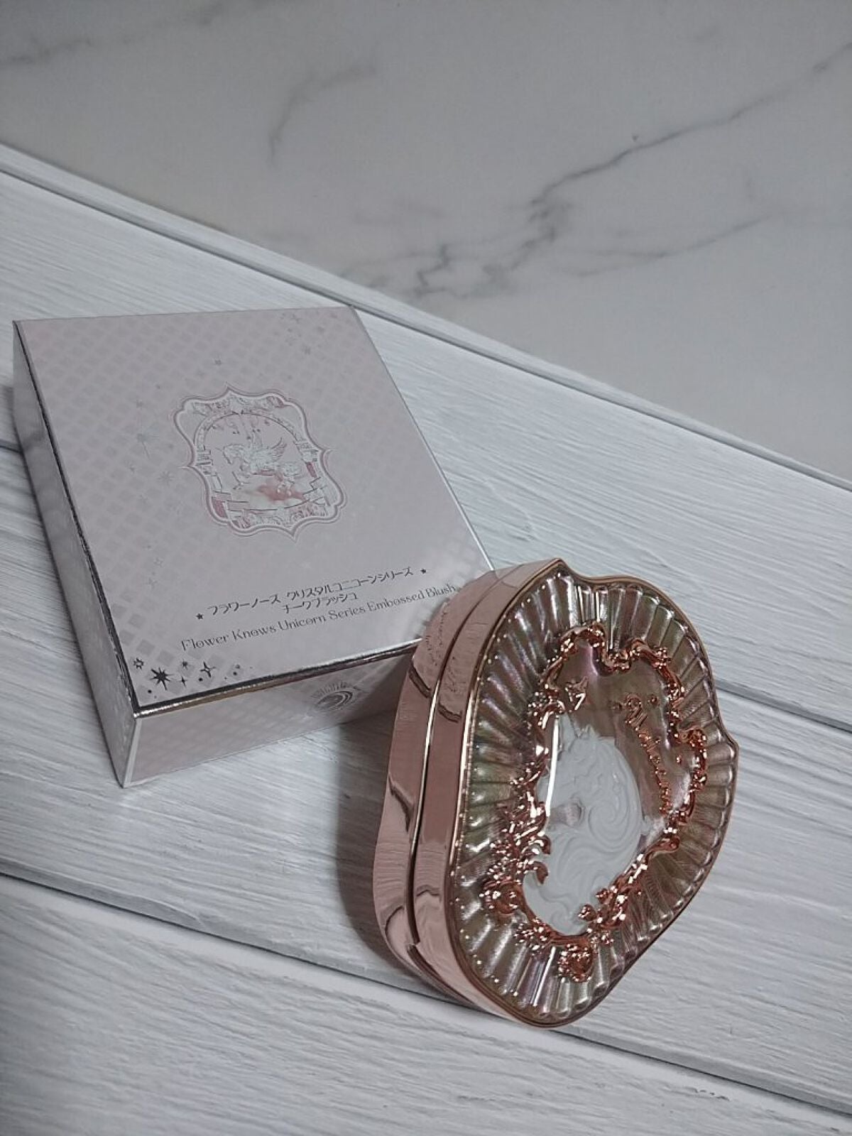 クリスタルユニコーンシリーズ チークブラッシュ/FlowerKnows/パウダーチークを使ったクチコミ(1枚目)