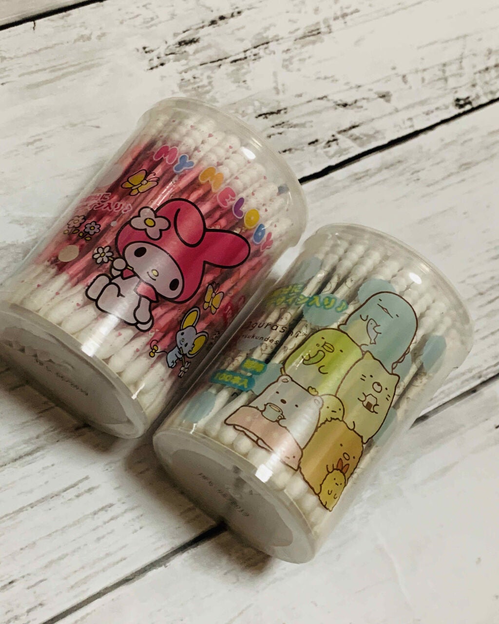 ひろろん on LIPS 「スリーピーMYMELODY綿棒Sumikkogurashi綿棒..」(1枚目)