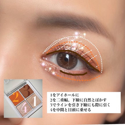 THE アイパレR/b idol/アイシャドウパレットを使ったクチコミ(7枚目)