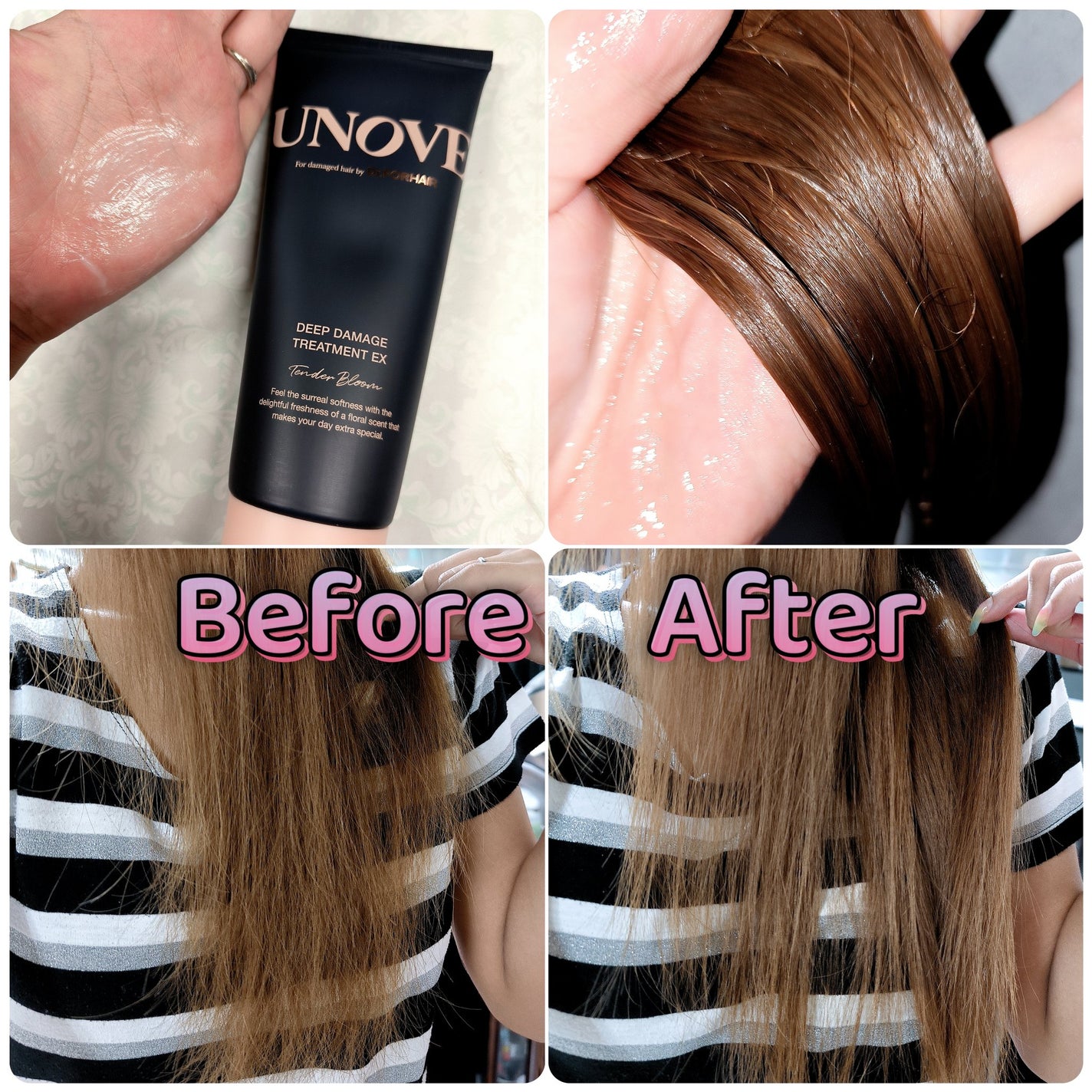 ディープダメージトリートメントEX/UNOVE/洗い流すヘアトリートメントを使ったクチコミ(3枚目)