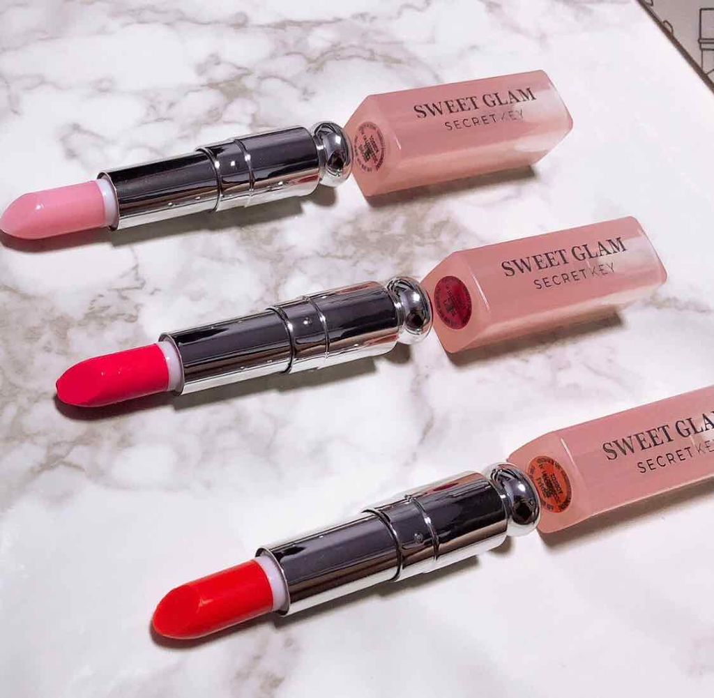 SWEET GLAM TINT GLOW/SECRET KEY/口紅を使ったクチコミ（2枚目）