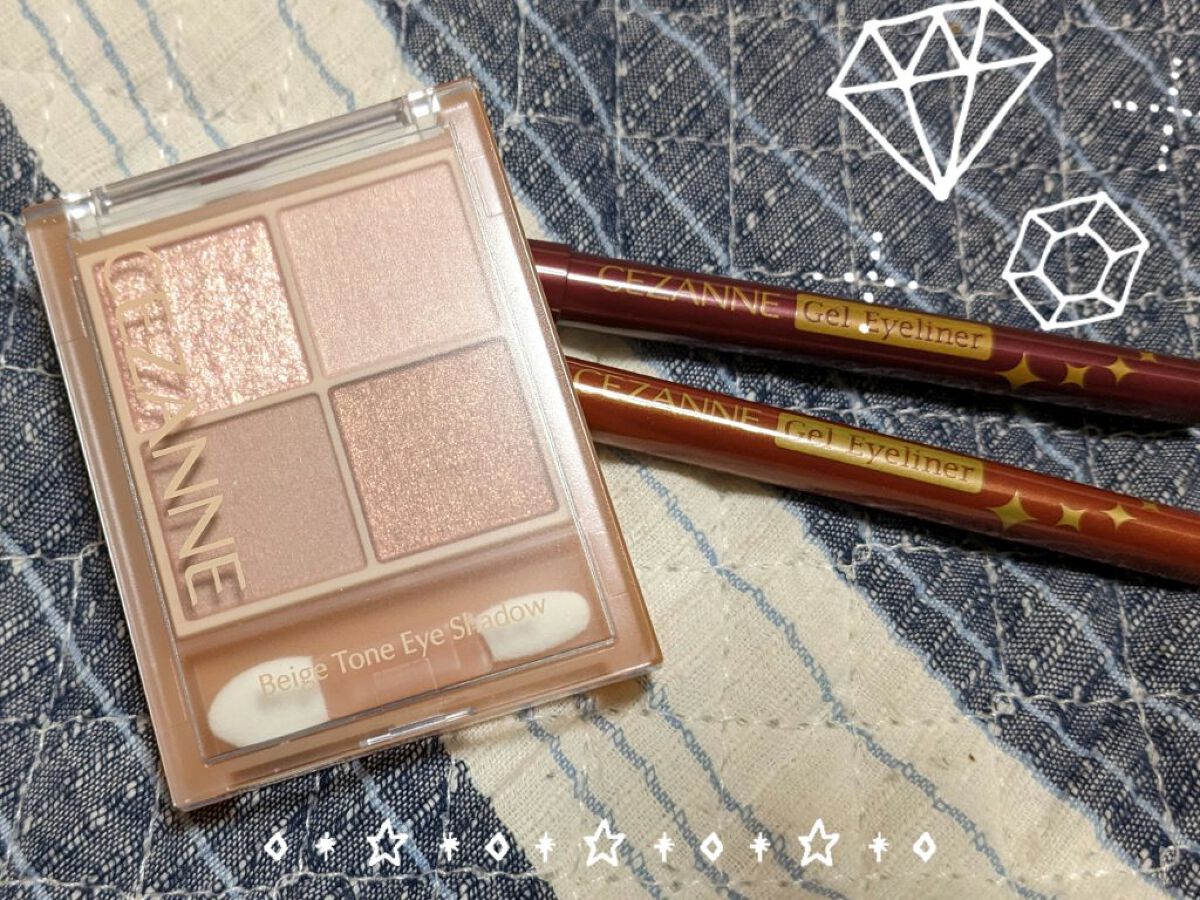 ジェルアイライナー/CEZANNE/ジェルアイライナーを使ったクチコミ（1枚目）