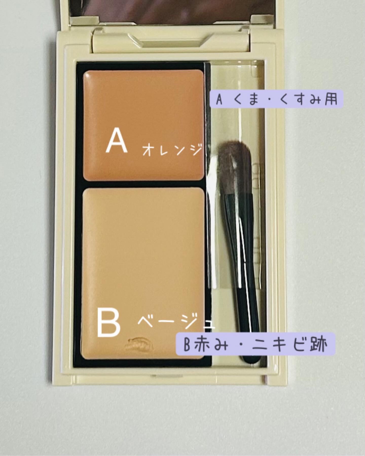 スタイリーク　シークレットトーン　コンシーラー/ナリス化粧品/パレットコンシーラーを使ったクチコミ（2枚目）