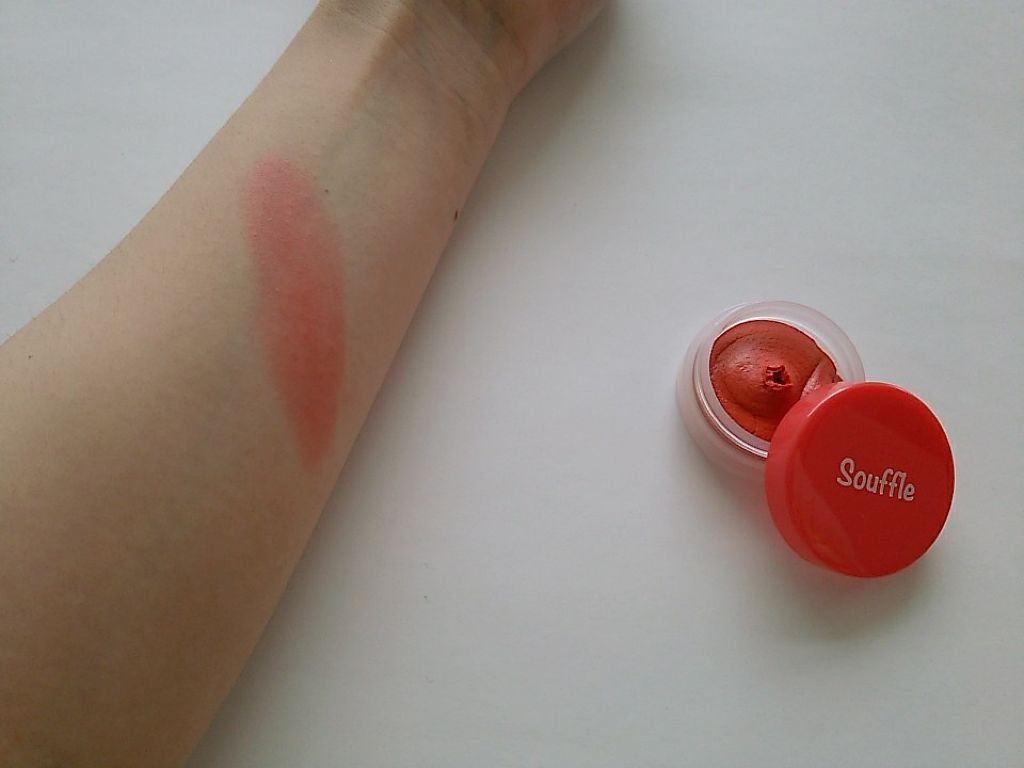 スフレチーク Souffle/DAISO/ジェル・クリームチークを使ったクチコミ（3枚目）