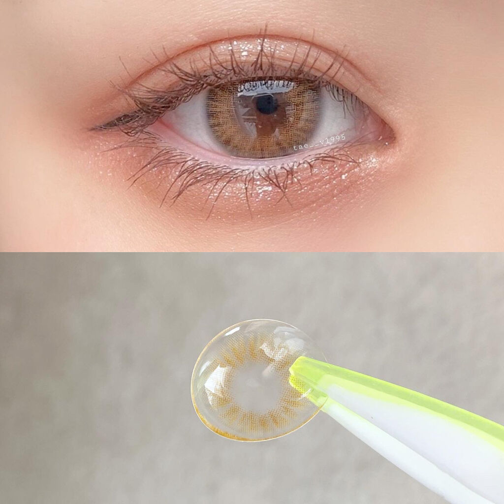 エアリス(Heiress) ブラウン/OLOLA/カラーコンタクトレンズを使ったクチコミ（3枚目）