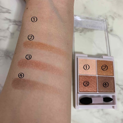 シルキースフレアイズ/キャンメイク/アイシャドウパレットを使ったクチコミ(3枚目)