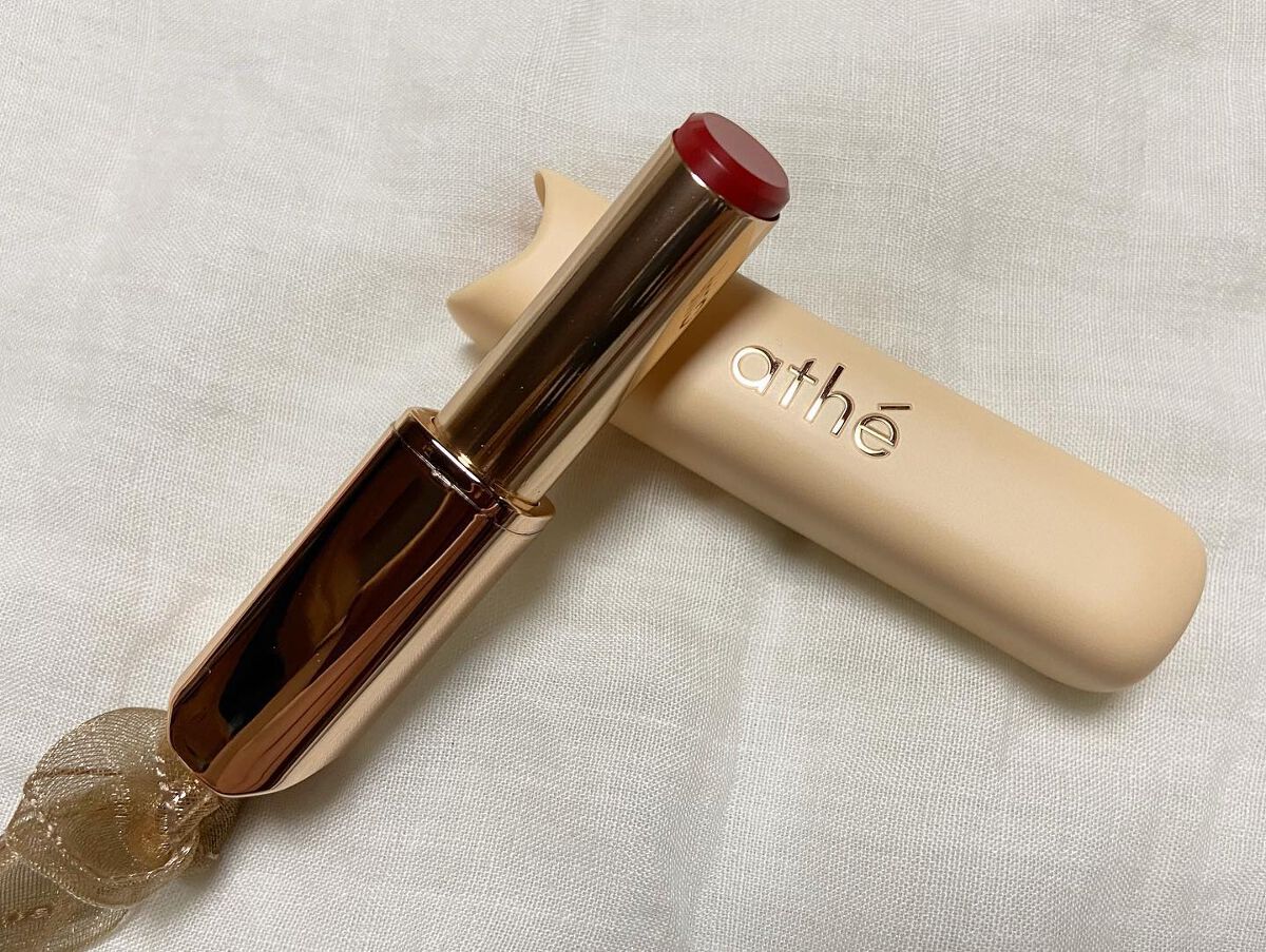 athe AUTHENTIC AIRY LIP BALM 04 チリー/athé/口紅を使ったクチコミ（3枚目）