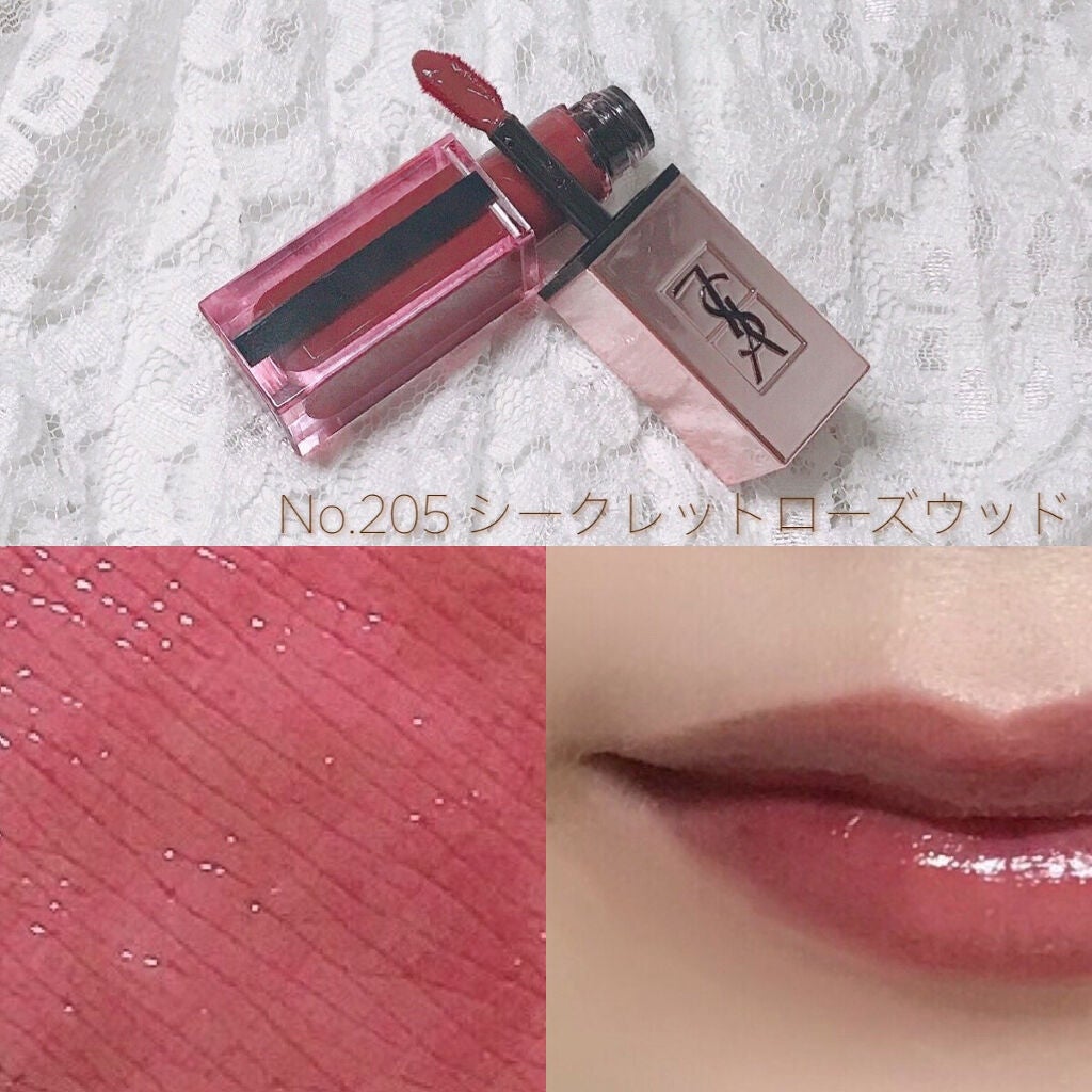 ルージュ ピュールクチュール ヴェルニ ウォーターグロウ/YVES SAINT LAURENT BEAUTE/口紅を使ったクチコミ(6枚目)