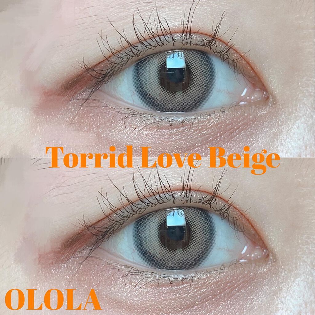 トリッドラブベージュマンスリー (TORRID LOVE BEIGE monthly)/OLOLA/1ヶ月(1MONTH)カラコンを使ったクチコミ(1枚目)