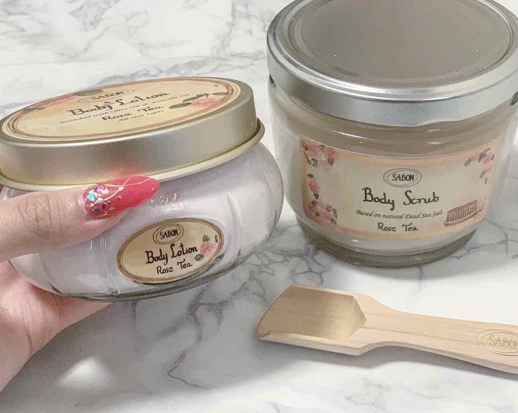 ボディローション ローズティー（ジャー）/SABON/ボディローションを使ったクチコミ（1枚目）