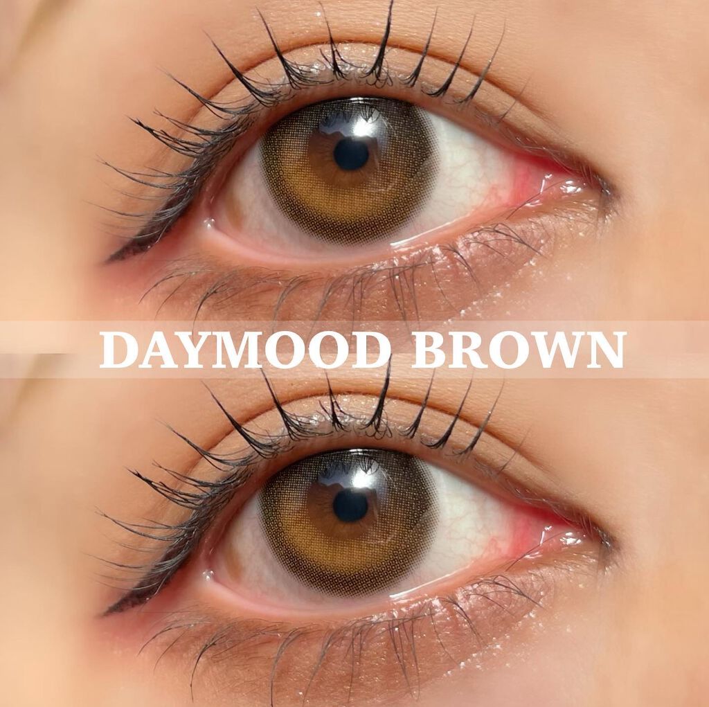 デームードブラウンマンスリー (DAYMOOD BROWN monthly)/OLOLA/１ヶ月（１MONTH）カラコンを使ったクチコミ（3枚目）