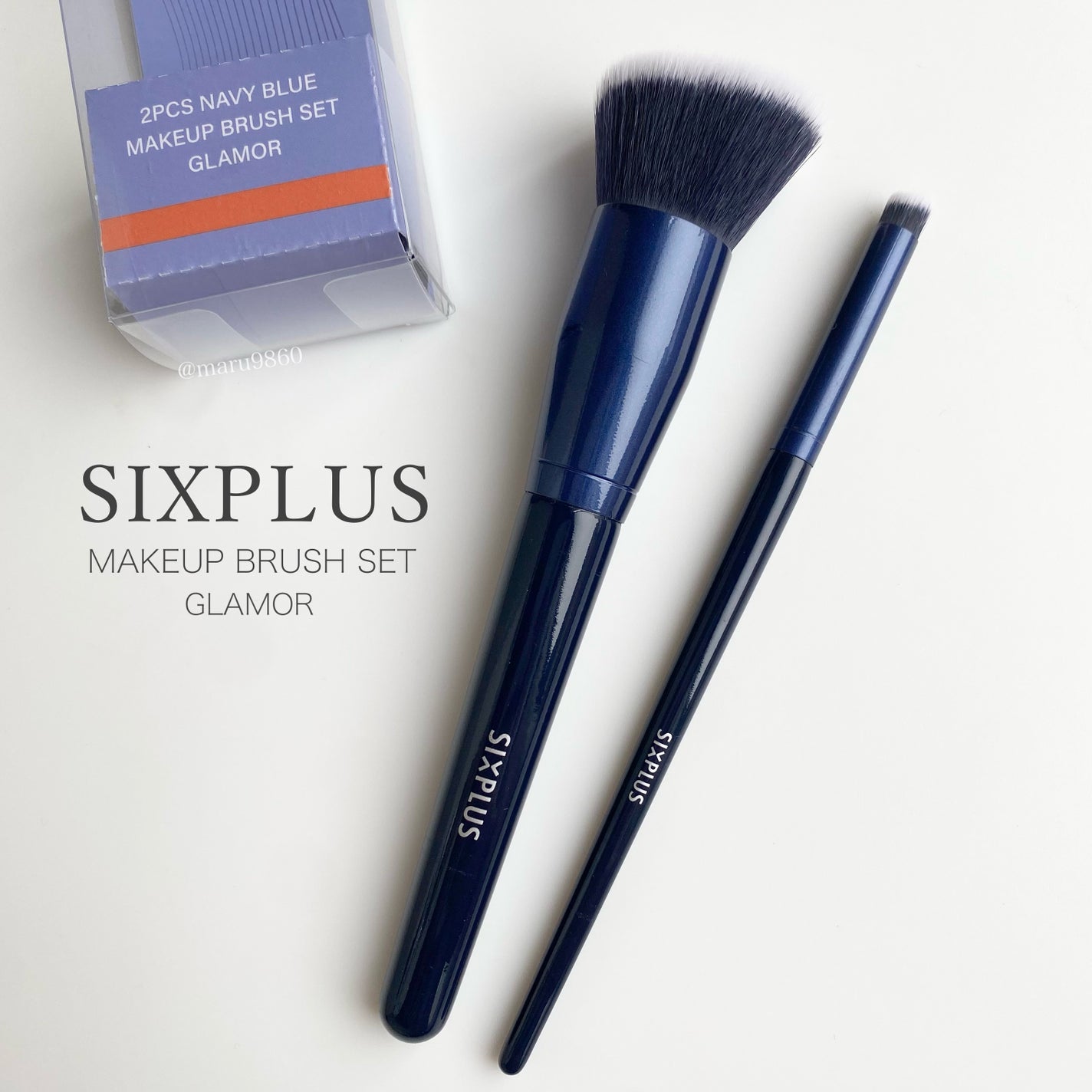 ファンデーションブラシ2本セット SIXPLUS