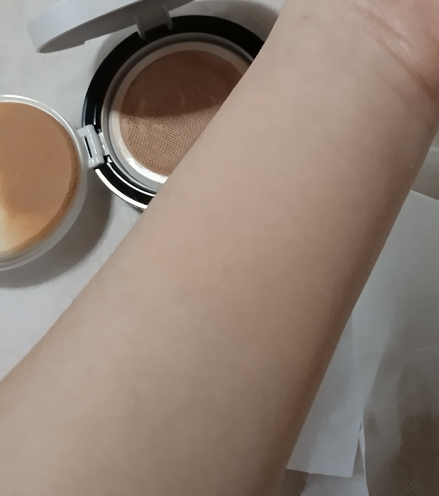 モイストラボフローラ スキンコントロール メッシュファンデーション/Moist Labo/クッションファンデーションを使ったクチコミ(4枚目)