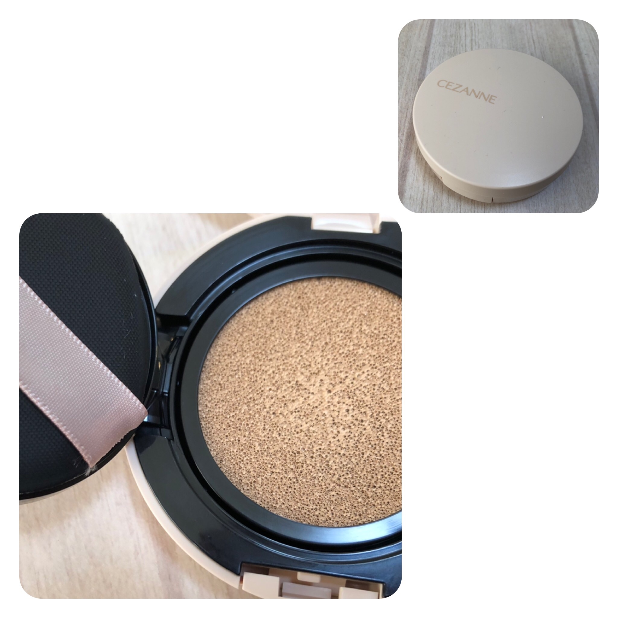 クッションファンデーション/CEZANNE/クッションファンデーションを使ったクチコミ（2枚目）