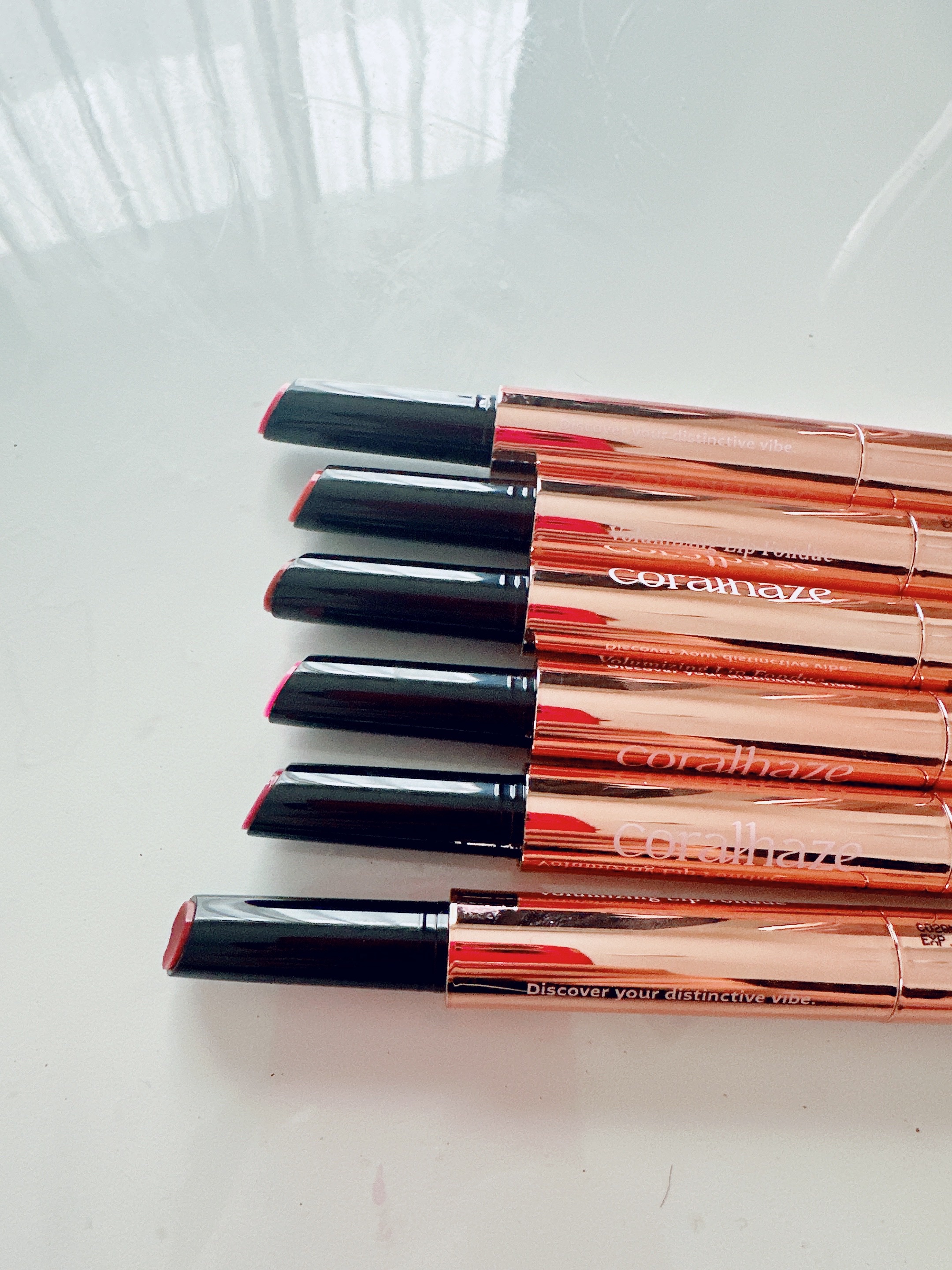 ボリューマイジングフォンデュリップ/Coralhaze/口紅を使ったクチコミ（2枚目）