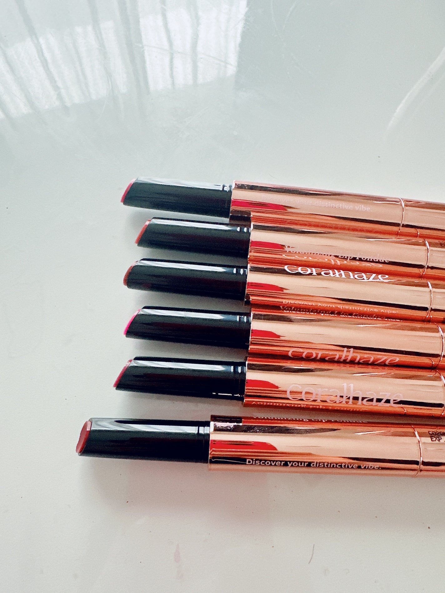 ボリューマイジングフォンデュリップ/Coralhaze/口紅を使ったクチコミ(2枚目)