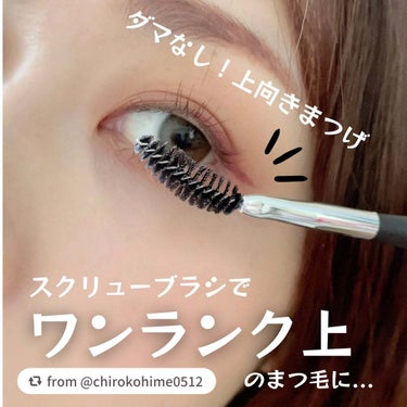 @chirokohime0512 さま、素敵な投稿ありがとうございます✨
眉だけではなく、まつ毛にも使える「ソフトカーブスクリューブラシ」、ぜひお試しくださいね😊

【chirokohime0512さん