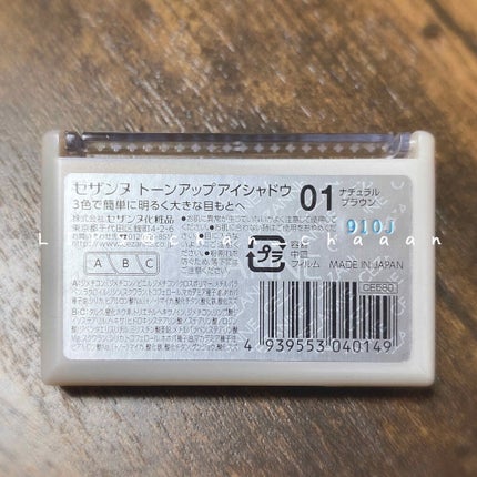 トーンアップアイシャドウ/CEZANNE/アイシャドウパレットを使ったクチコミ(2枚目)