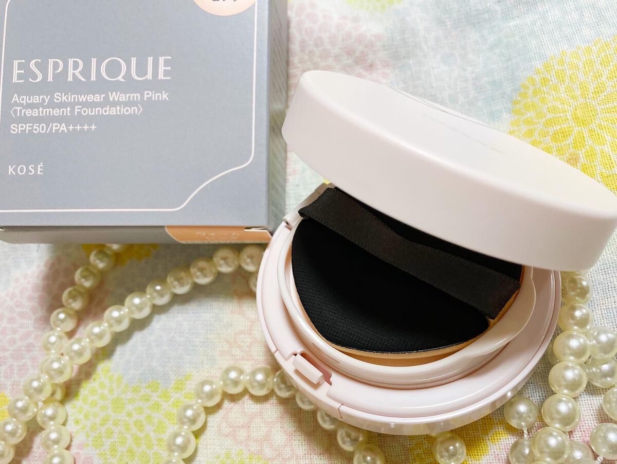 アクアリースキンウェア コンパクト用 パフ/ESPRIQUE/クッションファンデーションを使ったクチコミ（3枚目）