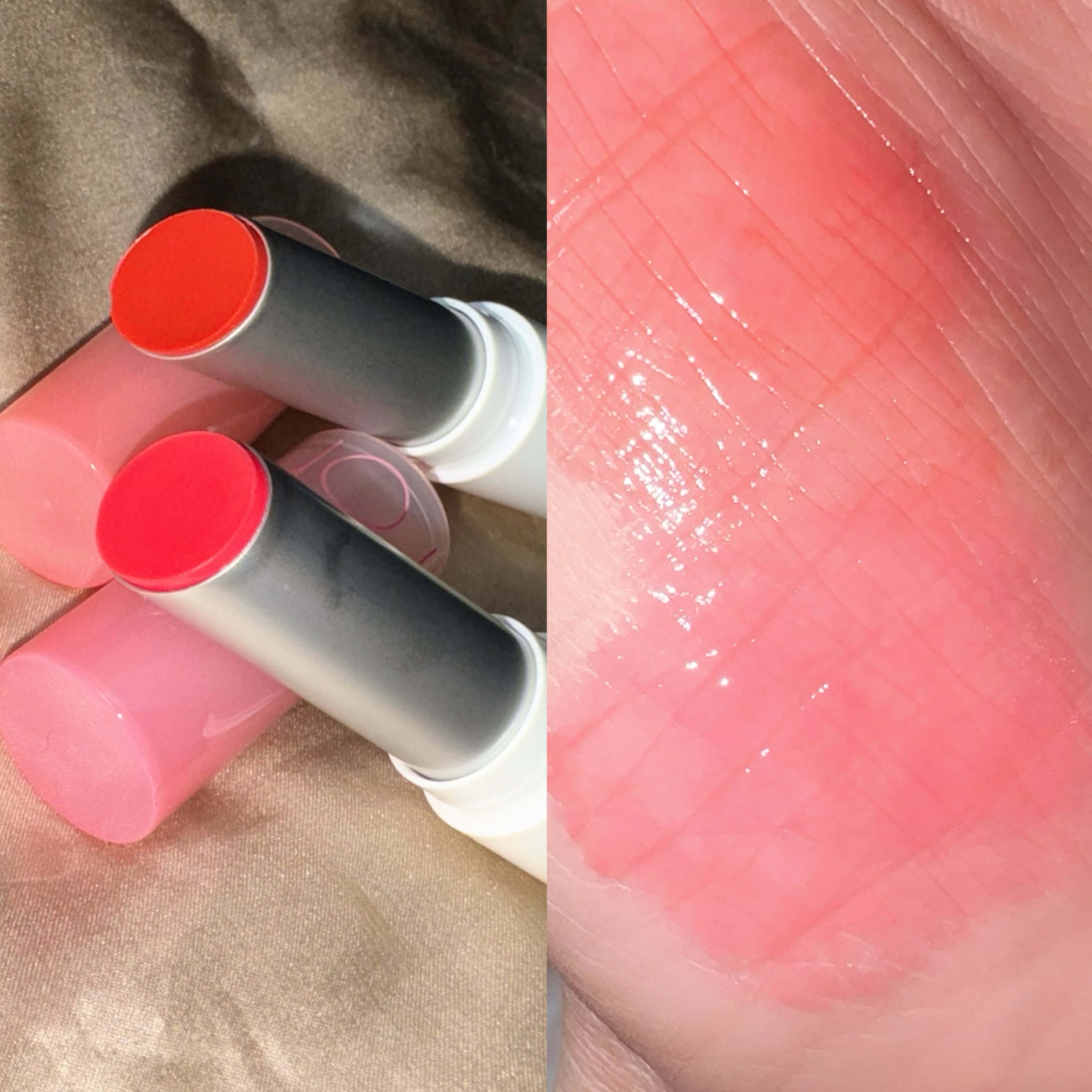 グラスティングメルティングバーム/rom&nd/リップバームを使ったクチコミ（2枚目）