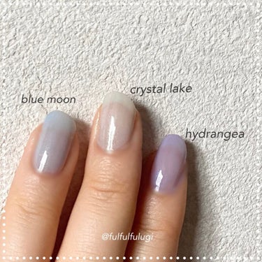  nail S(ネイルエス)  ネイルエスのクチコミ「ネイルエスの紫陽花ネイル。
梅雨の時期に購入した、紫陽花カラーのネイル。

どれも色がキレイで.....」（3枚目）