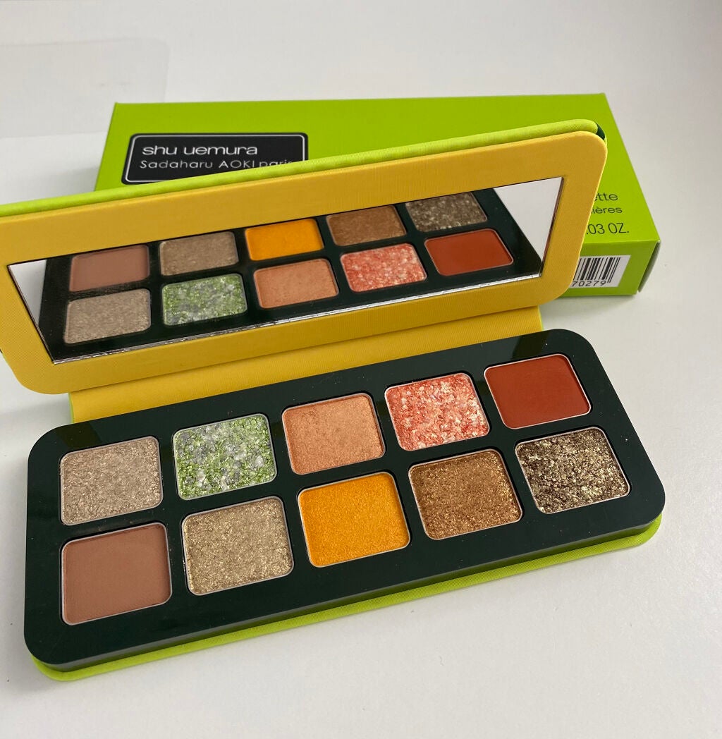 マッチャ ジェノワーズ アイ パレット /shu uemura/アイシャドウパレットを使ったクチコミ(3枚目)