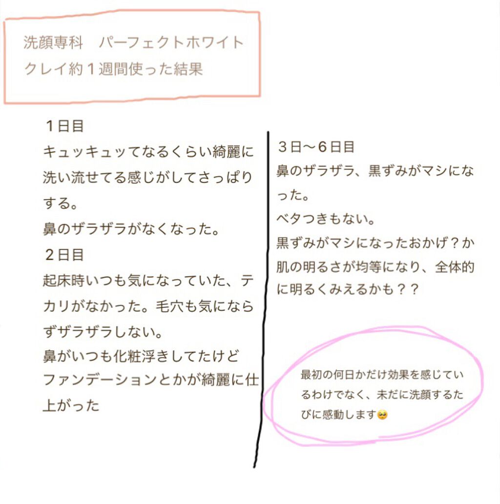パーフェクトホワイトクレイ/SENKA（専科）/洗顔フォームを使ったクチコミ（3枚目）