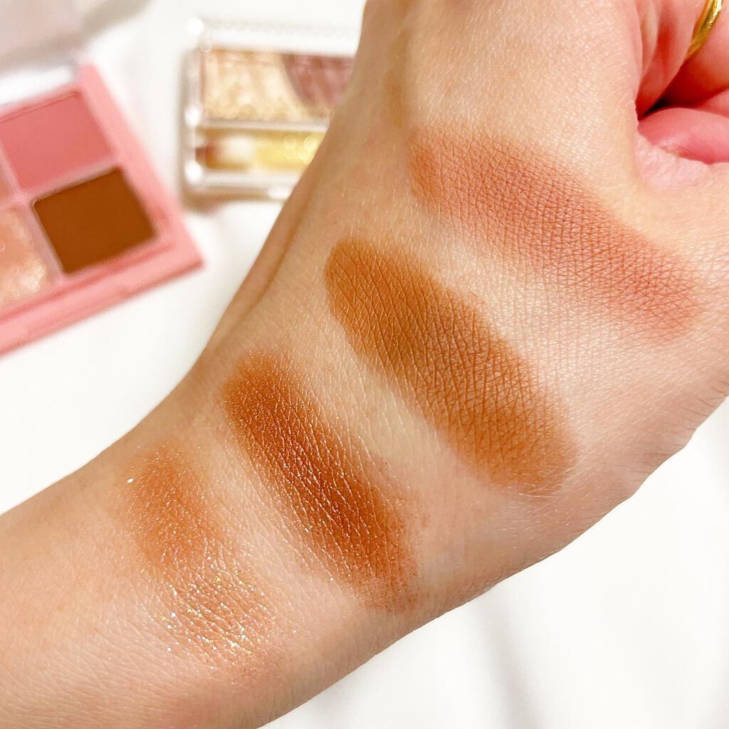 トーンアップアイシャドウ/CEZANNE/アイシャドウパレットを使ったクチコミ(4枚目)