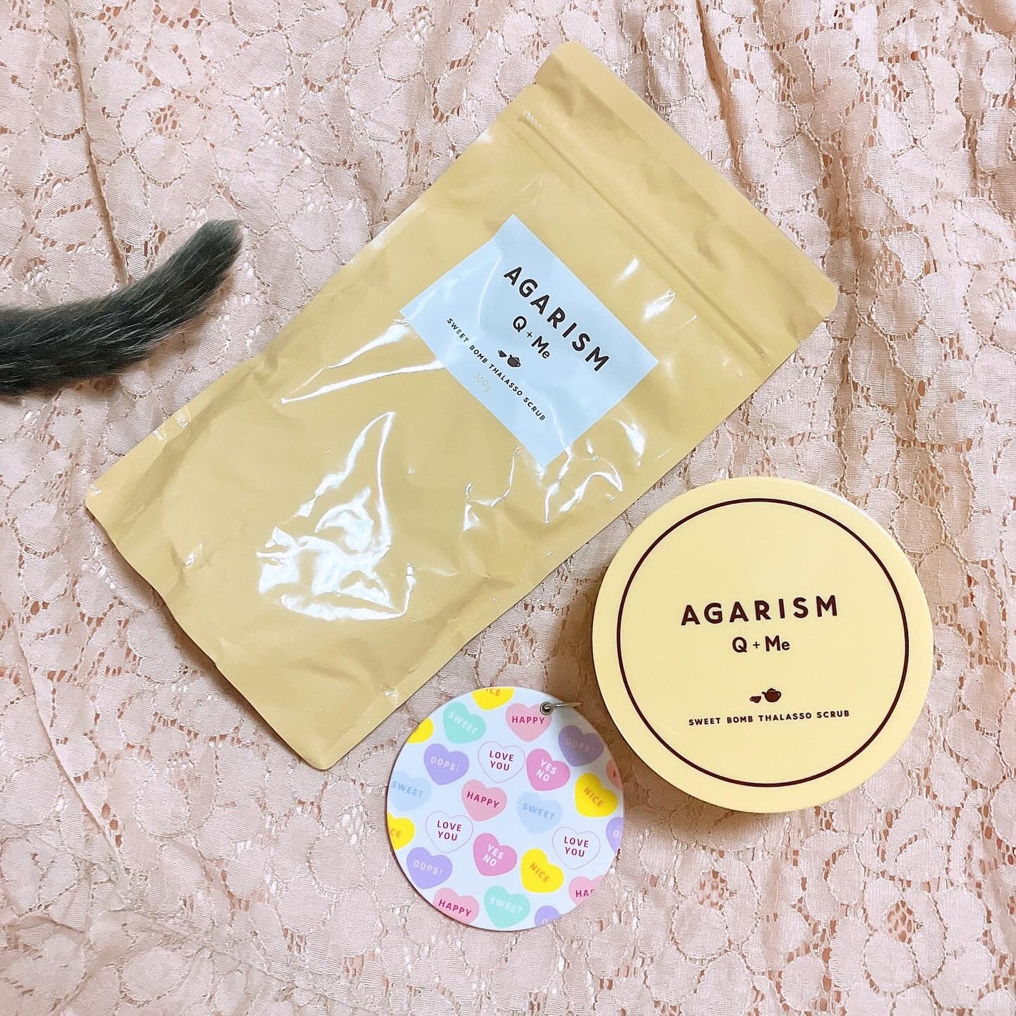 Q+Me スウィートボムタラソスクラブレモンティーの香り/AGARISM/バスト・ヒップケアを使ったクチコミ(2枚目)