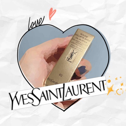 ルージュ ヴォリュプテ シャイン/YVES SAINT LAURENT BEAUTE/口紅を使ったクチコミ(1枚目)