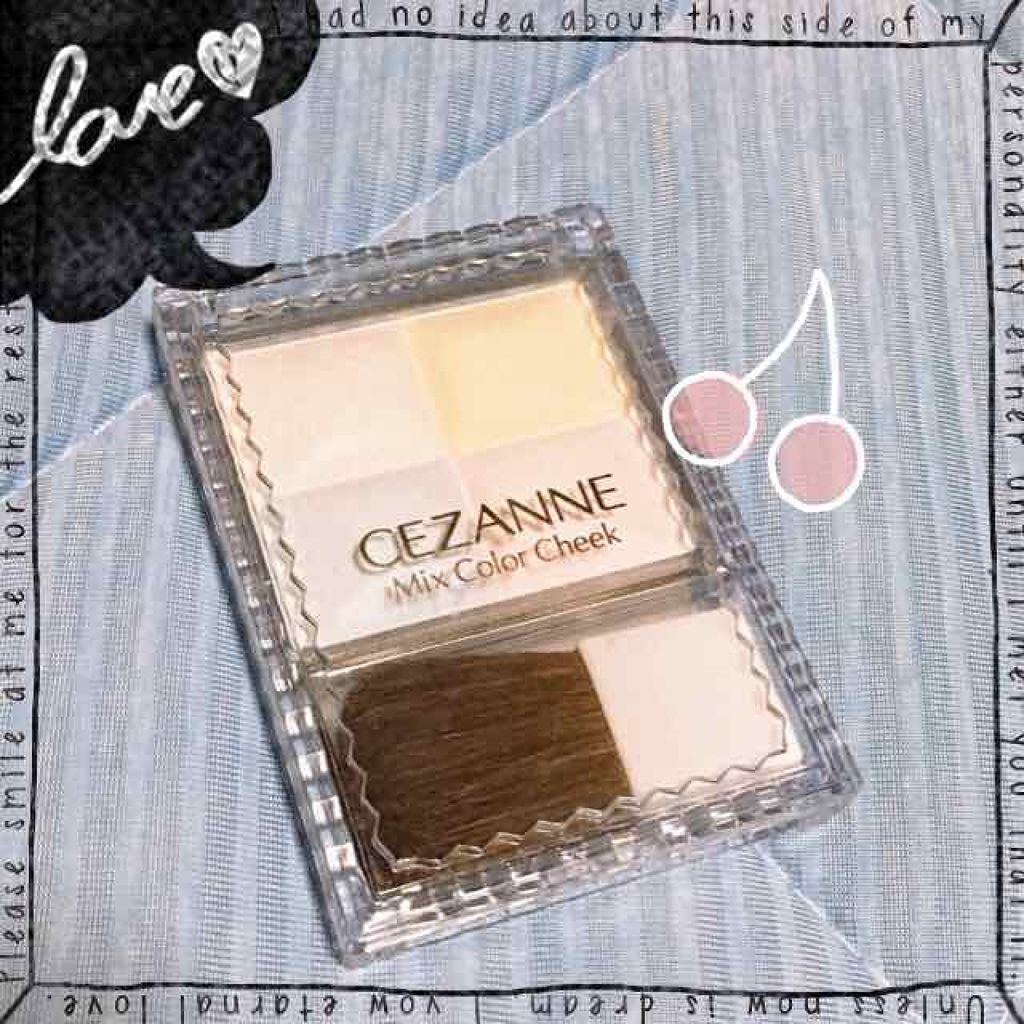 ミックスカラーチーク 10 ハイライト/CEZANNE/パウダーチークを使ったクチコミ（1枚目）