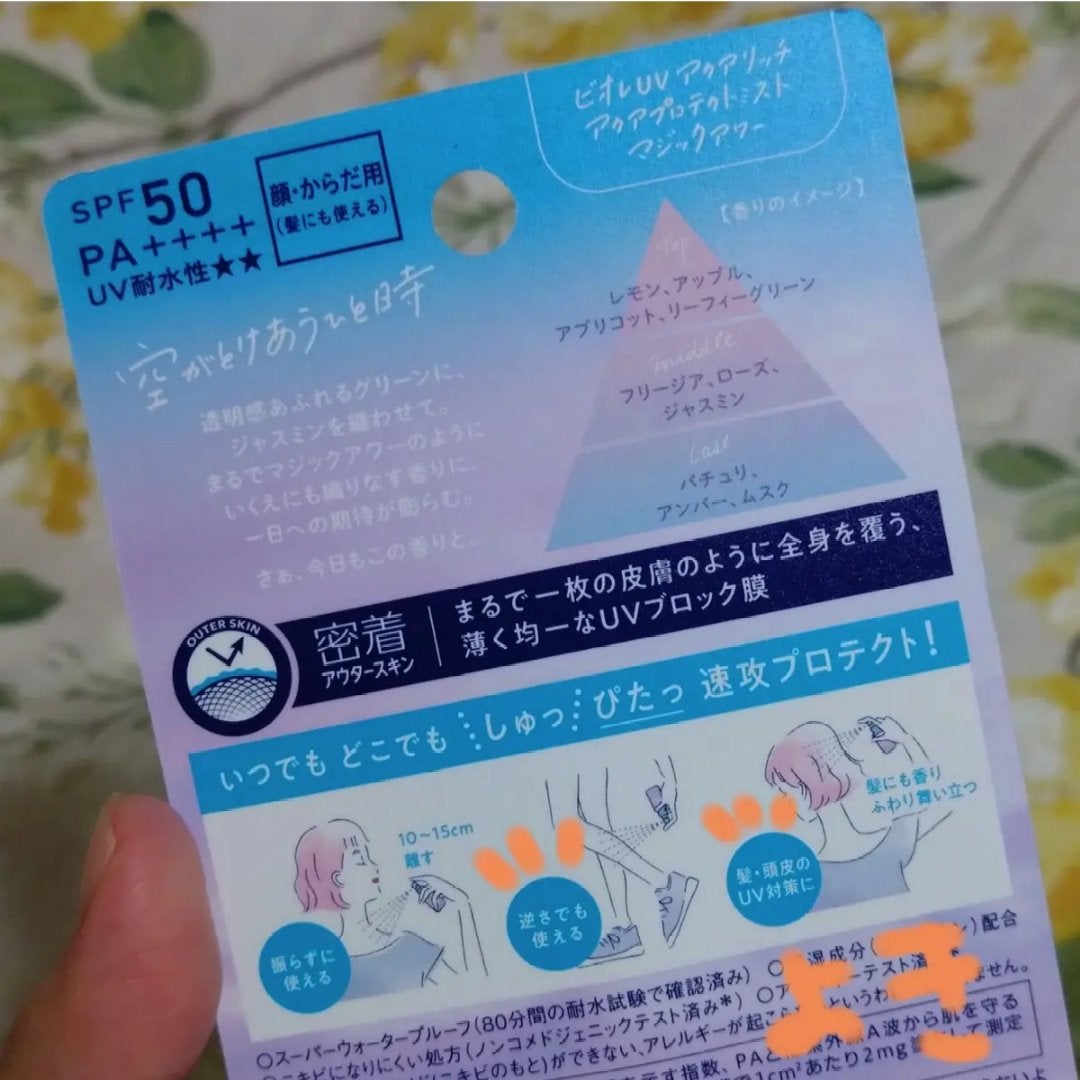 ビオレUV アクアリッチ アクアプロテクトミスト/ビオレ/日焼け止めミスト・スプレーを使ったクチコミ(6枚目)