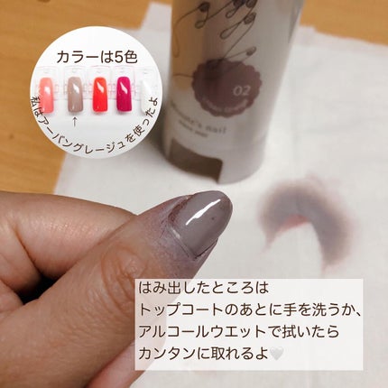 CHOCO Minute's nail/パルティーレ/マニキュアを使ったクチコミ(4枚目)