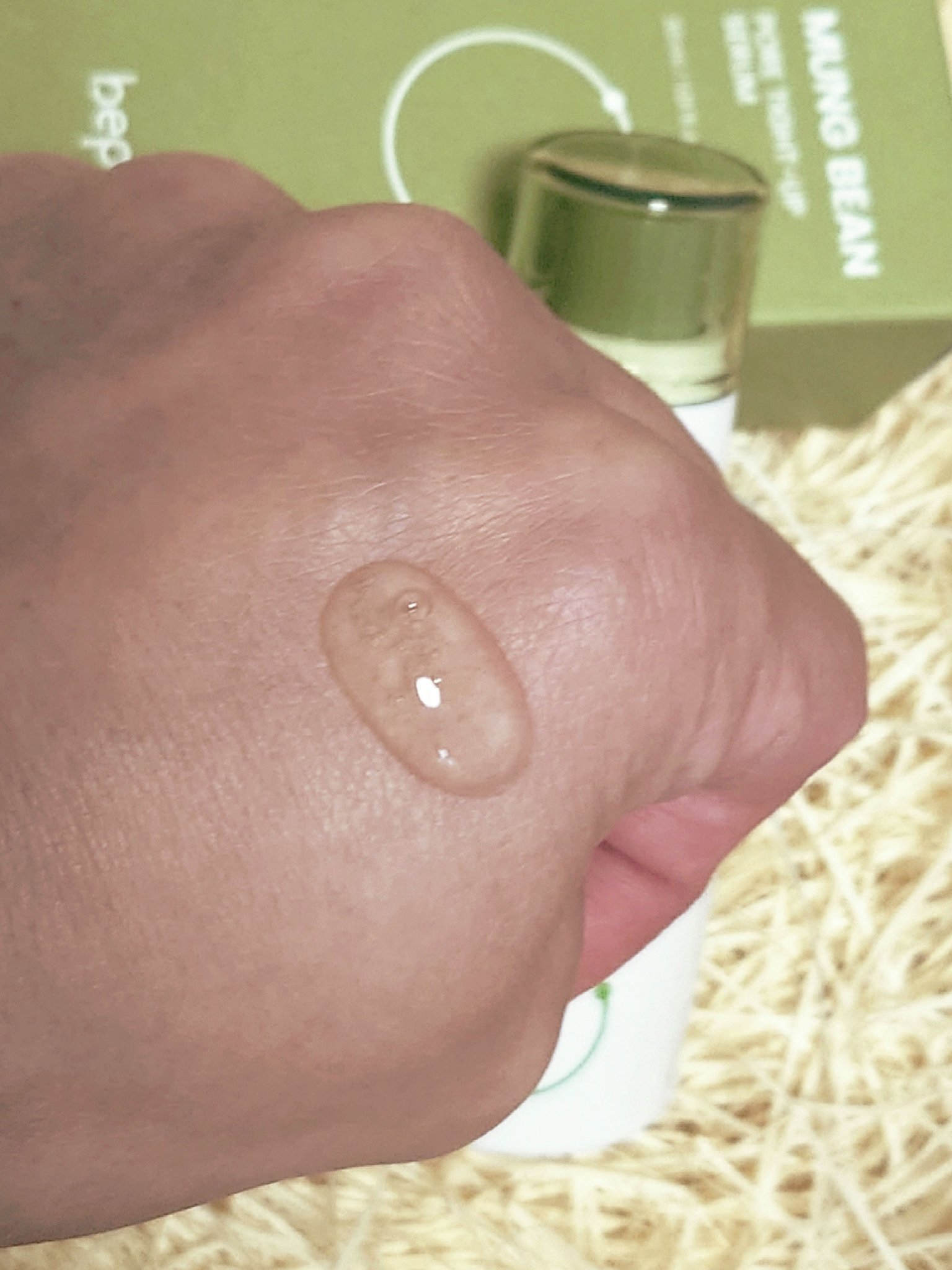 緑豆毛穴タイトアップセラム/beplain/美容液を使ったクチコミ（3枚目）