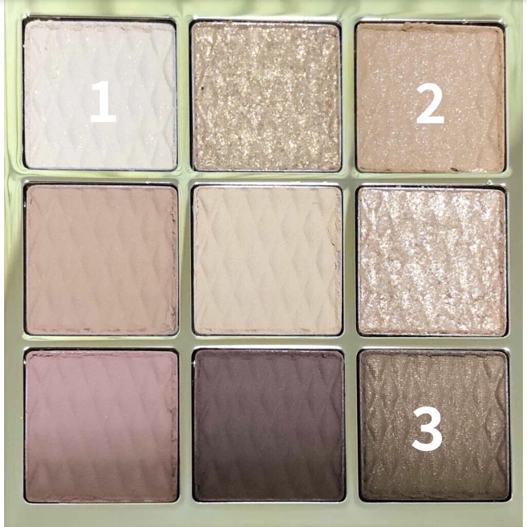 ソフトクレイビームアイシャドウパレット 12 ヌード＆ムード/AMIOK/ジェル・クリームアイシャドウを使ったクチコミ（2枚目）