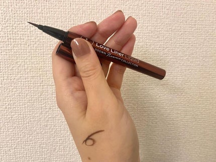ラブ・ライナー リキッドアイライナー ブラウンニュアンスコレクション ラズベリーモカブラウン/ラブ・ライナー/リキッドアイライナーを使ったクチコミ(2枚目)