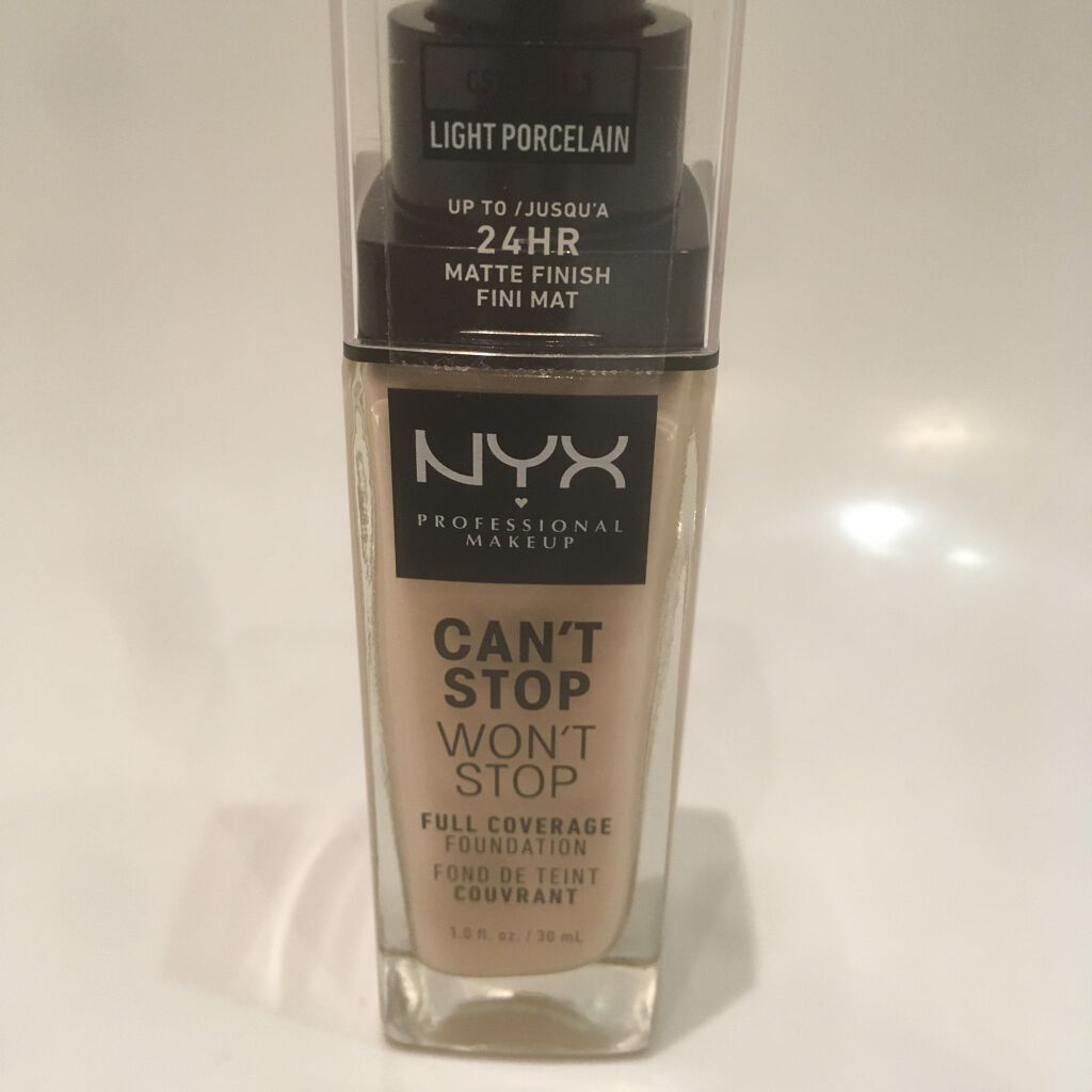キャントストップ ウォントストップ フルカバレッジ ファンデーション/NYX Professional Makeup/リキッドファンデーションを使ったクチコミ（1枚目）