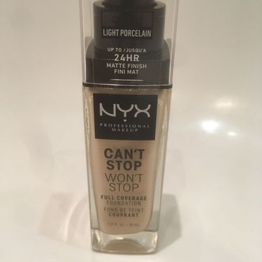 NYX Professional Makeup キャントストップ ウォントストップ フルカバレッジ ファンデーションのクチコミ「NYX can’t stop won’t stop リキッドファンデ
<NYX Profess.....」（1枚目）