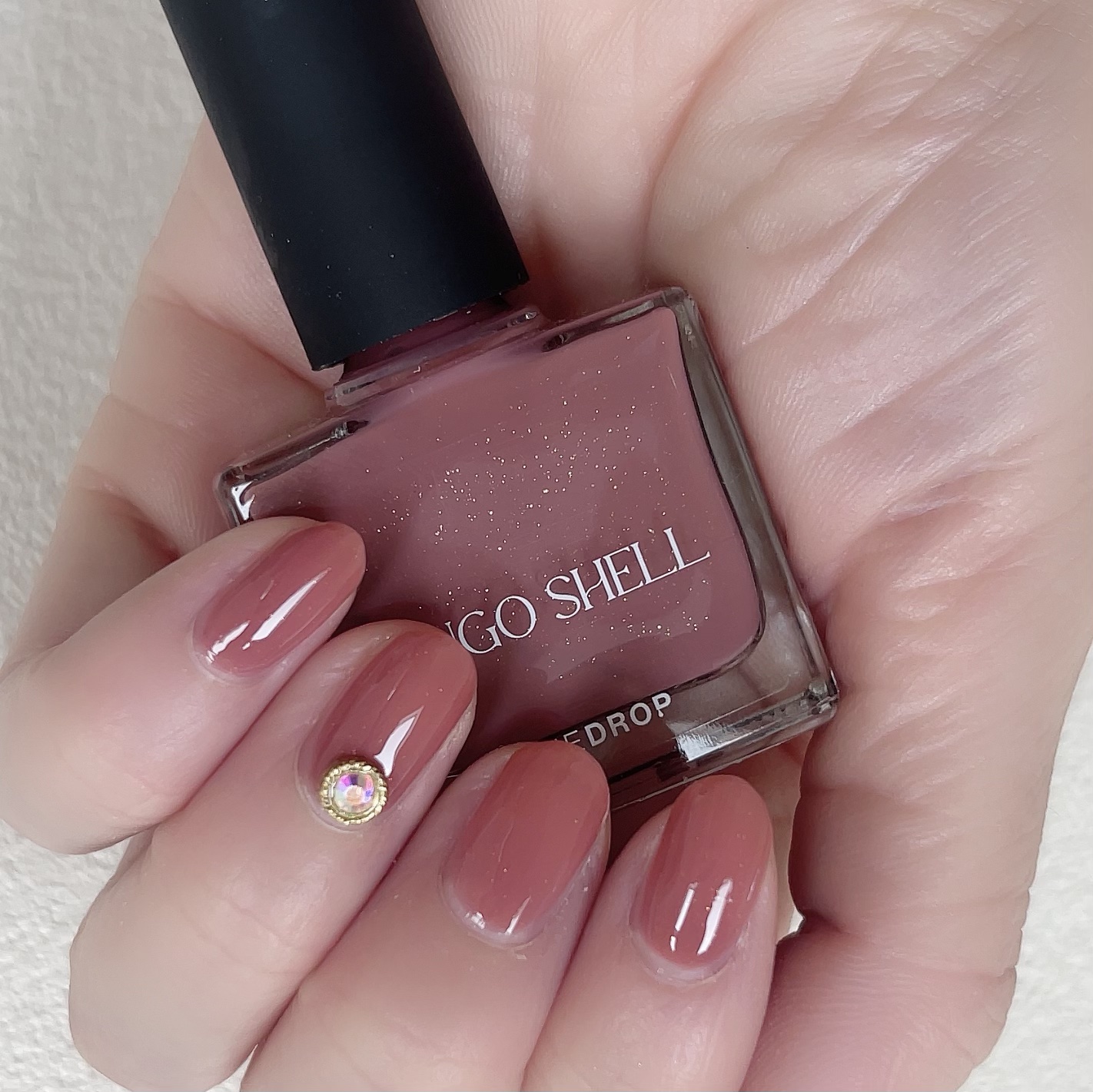 TONE DROP ネイルポリッシュ 040 Sango Shell/D-UP/マニキュアを使ったクチコミ（3枚目）