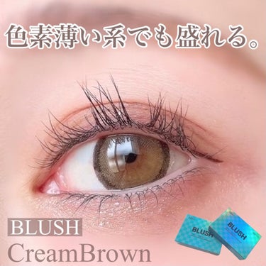 CLARA CONTACT BLUSHのクチコミ「色素薄い系でもしっかり盛れる！

BLUSH CreamBrown


tobibiです。今回.....」（1枚目）