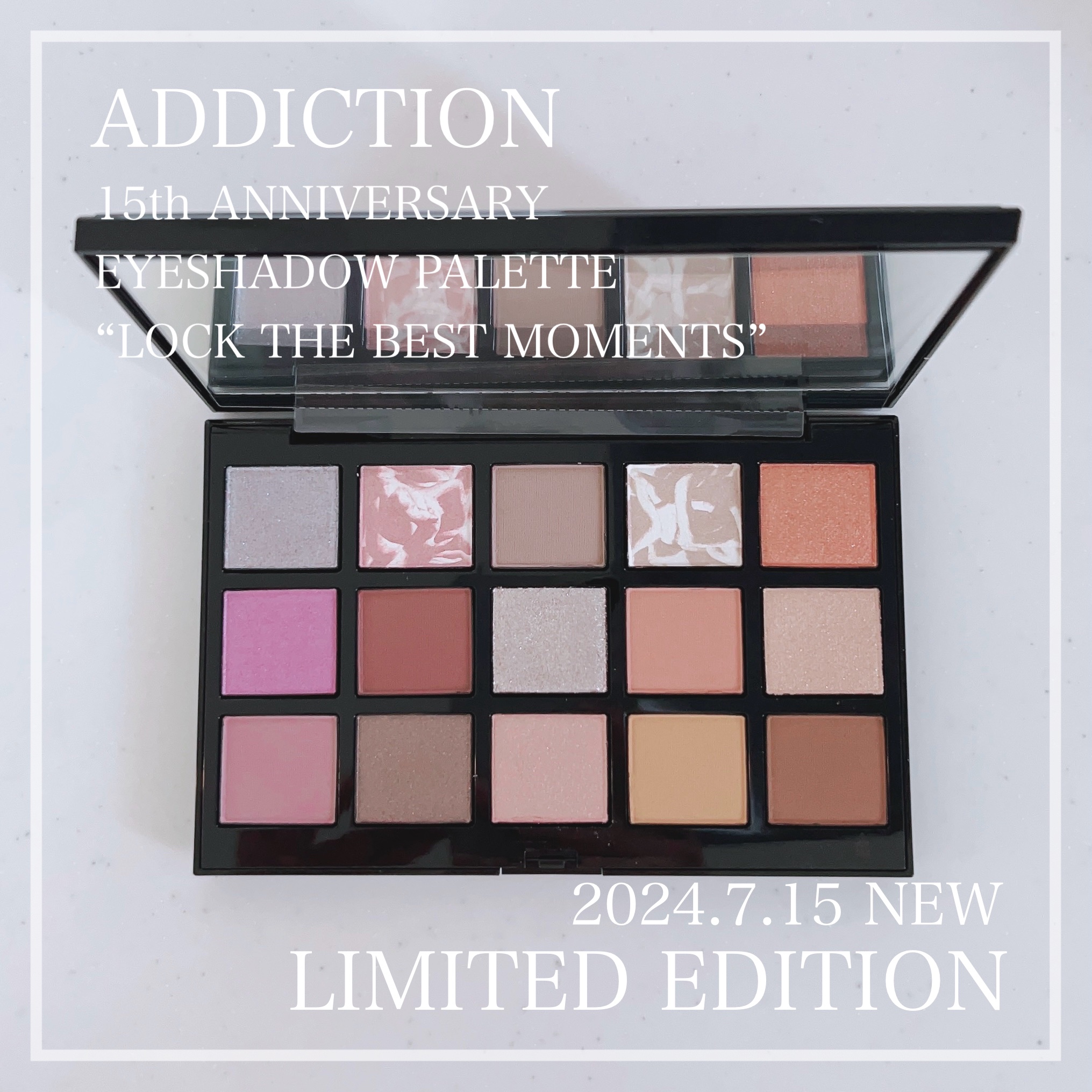 アディクション 15th アニバーサリー アイシャドウパレット “ロック ザ ベスト モーメンツ”/ADDICTION/パウダーアイシャドウを使ったクチコミ（1枚目）