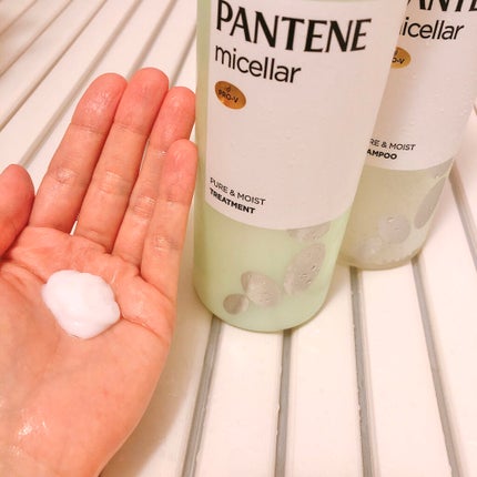 PRO-V ミセラー ピュア&モイスト ノンシリコンシャンプー/トリートメント/パンテーン/市販シャンプーを使ったクチコミ(6枚目)