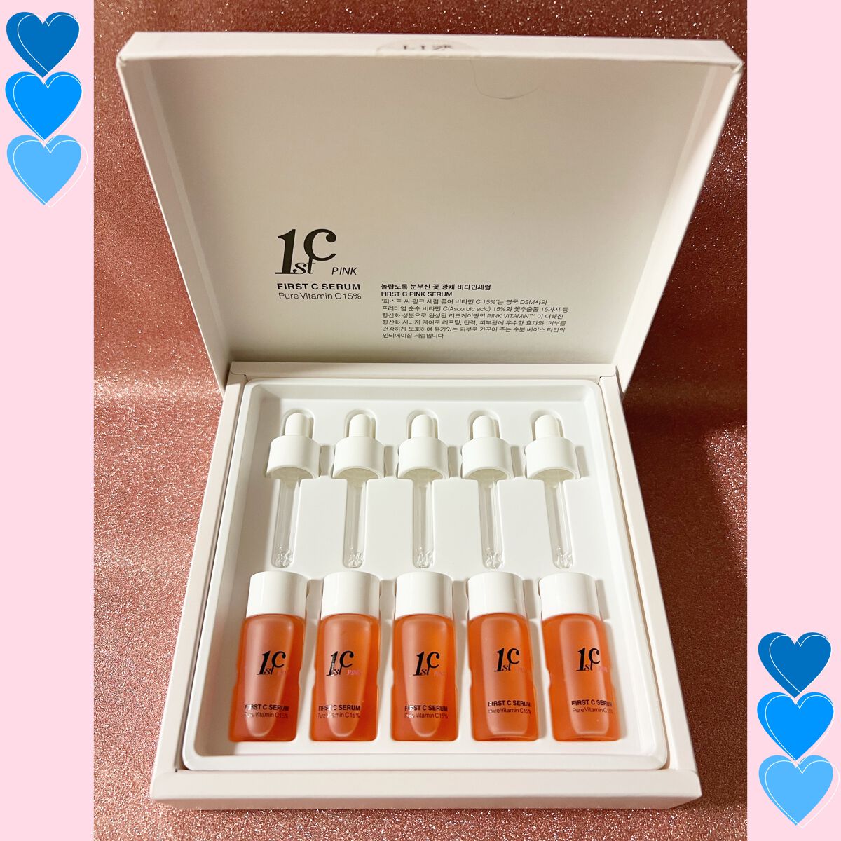 ファーストCピンクセラムピュアビタミンC15%/クリマレ バイ ディーホリック/美容液を使ったクチコミ(1枚目)