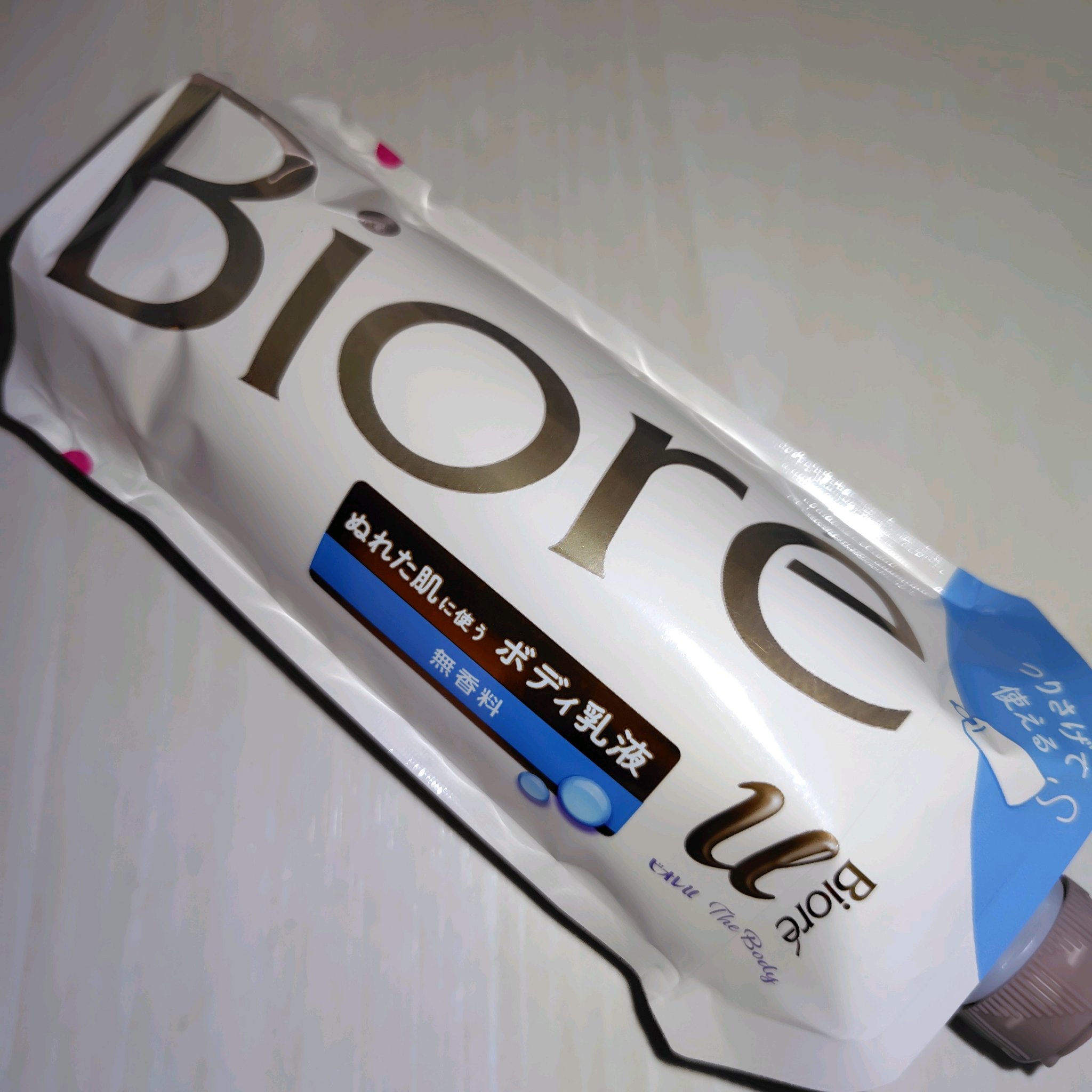 ザ ボディ ぬれた肌に使うボディ乳液 無香料 つりさげパック(つけかえ用)/ビオレu/ボディミルクを使ったクチコミ（1枚目）