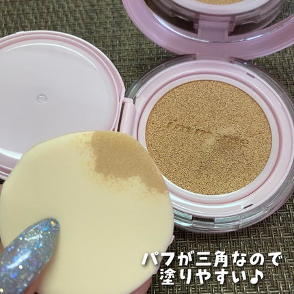 ワンダーベルベットラスティングクッション/i’m meme/クッションファンデーションを使ったクチコミ(5枚目)